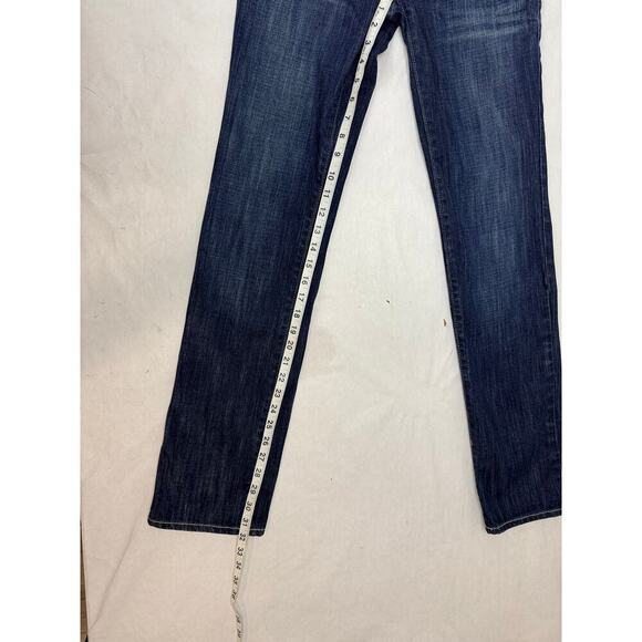 Vintage 90s Y2K low-rise American Eagle Jeans Straight Felled Seams Rare Size 2 - Picture 3 of 11